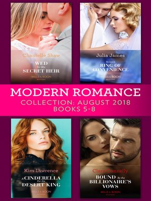 cover image of Modern Romance August 2018 Books 5-8 Collection